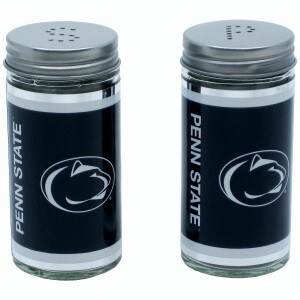 salt and pepper shakers with Penn State and Athletic Logo